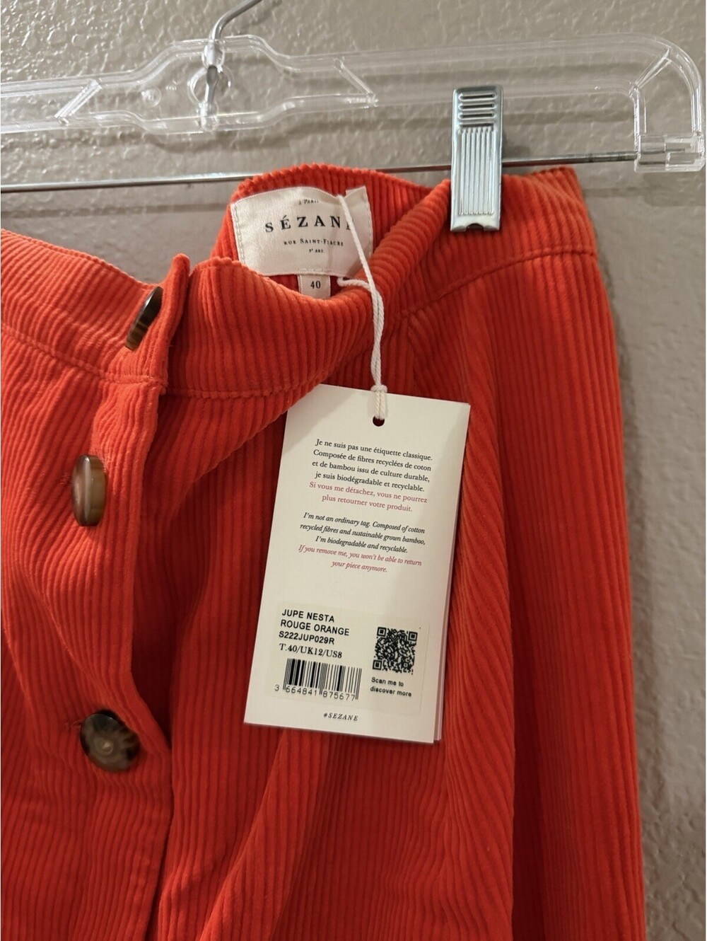 Sezane Woman’s Orange Skirt - Picture 2 of 3